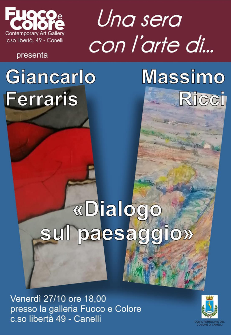 Mostra e dialogo con gli artisti Ferraris e Ricci